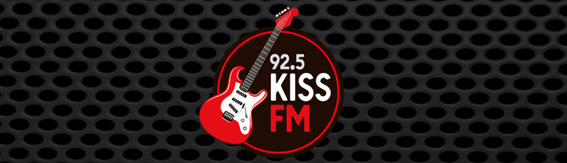 Logo da rádio Kiss FM.